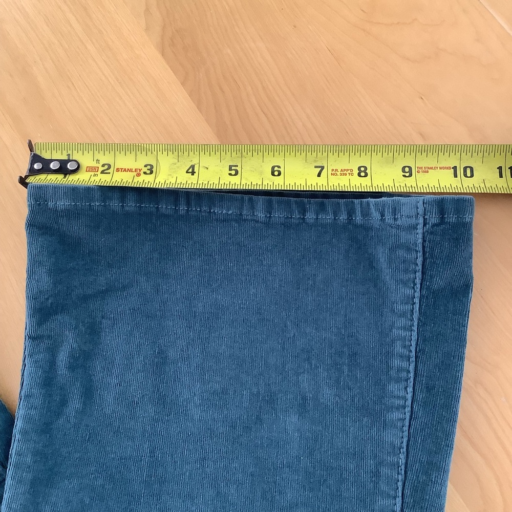 Kut From The Kloth High Rise Ana Fab Ab Flare Teal Corduroy Pants - Picture 10 of 13